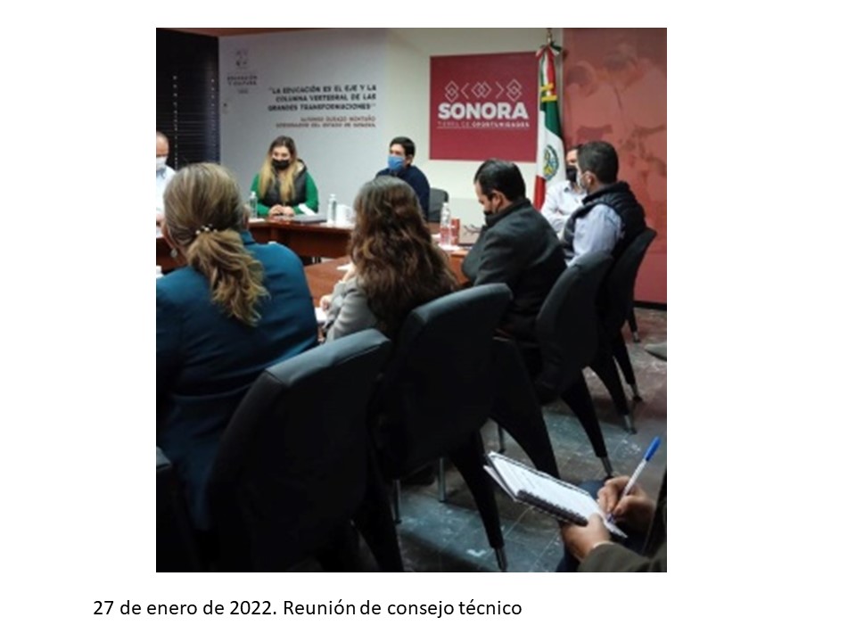 27 de enero de 2022. Reunión Consejo Técnico